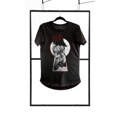 T-shirt men black M fashion